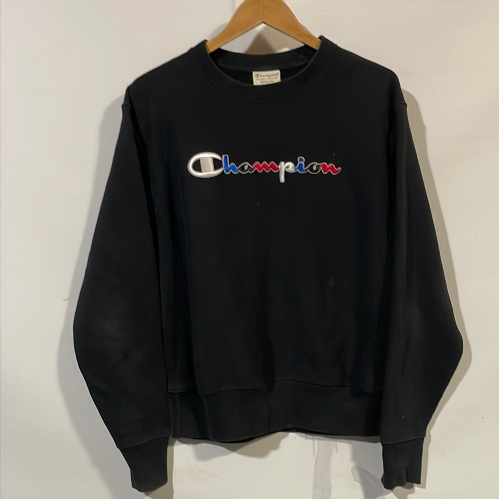 Champion Black Crewneck Sweater